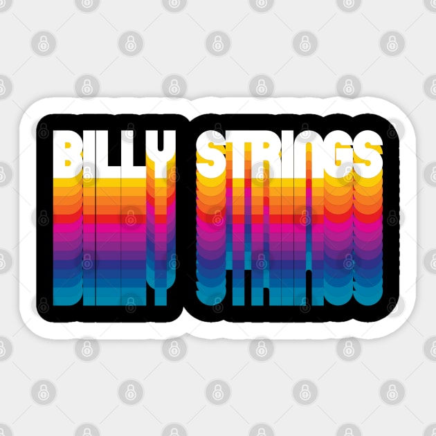 Retro Billy Proud Personalized Name Gift Retro Rainbow Style Sticker by Time Travel Style